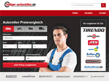 Tablet Screenshot of billiger-autoreifen.de